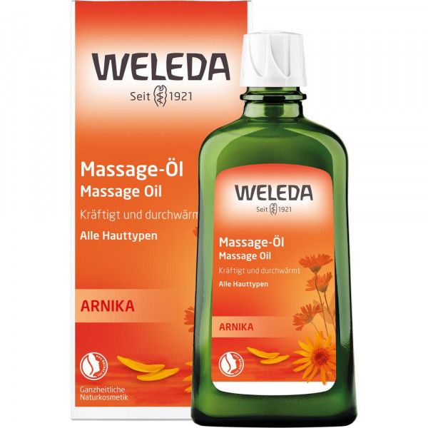 bodyguardapotheke Weleda Massageöl Arnika - kräftigt und durchwärmt