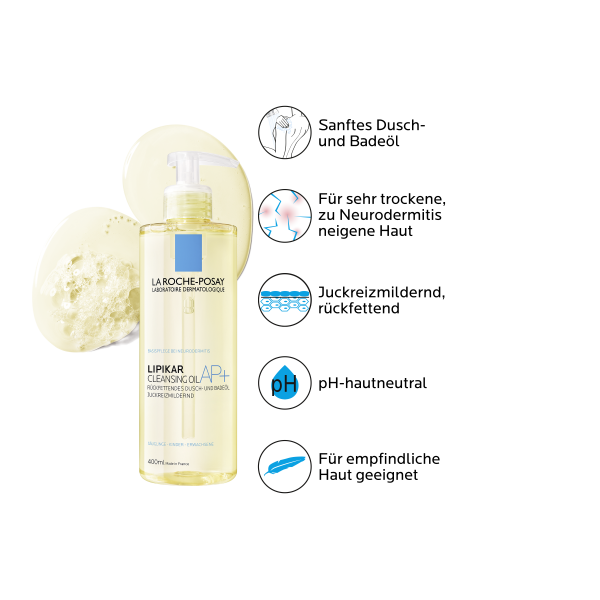 bodyguardapotheke LA ROCHE-POSAY Lipikar Dusch- und Badeöl AP+ Nur für heute