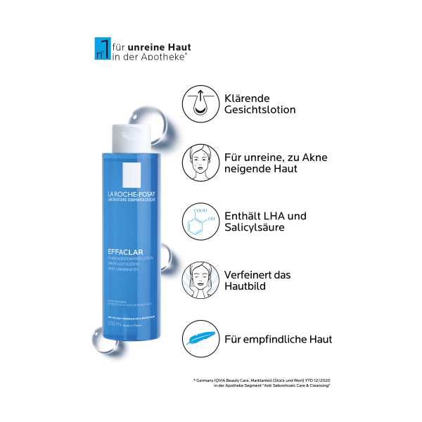 bodyguardapotheke LA ROCHE-POSAY Effaclar porenverfeinernde und klärende Gesichtslotion Auslauf