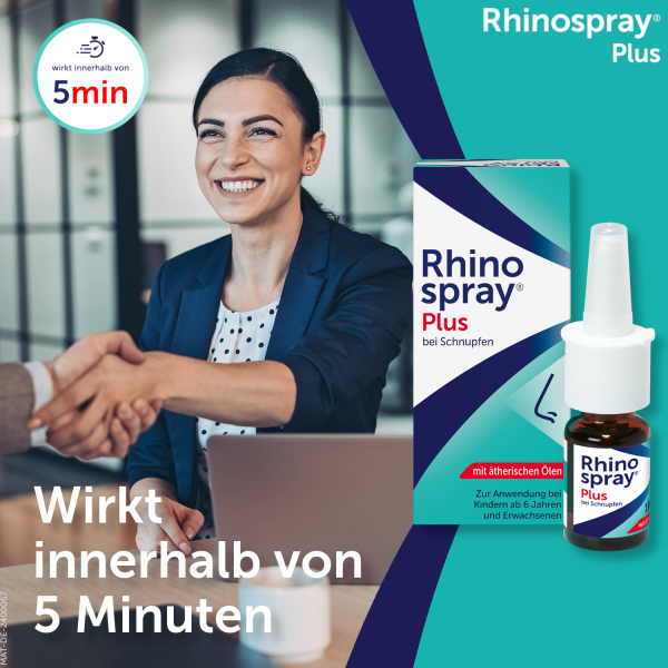 bodyguardapotheke RHINOSPRAY plus bei Schnupfen mit Feindosierer Blitzangebot