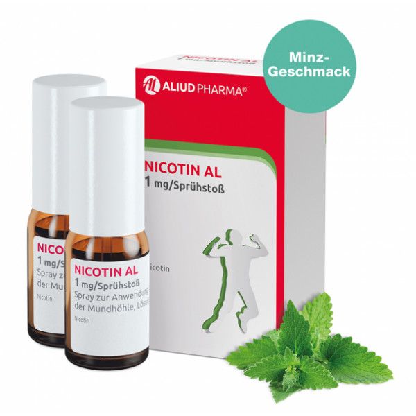 bodyguardapotheke Nicotin AL 1 mg / Sprühstoß zur Rauchentwöhnung Große Rabatte