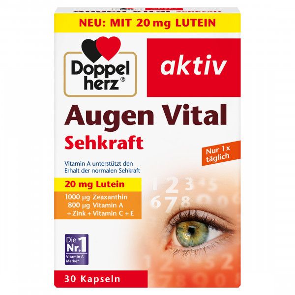 bodyguardapotheke DOPPELHERZ Augen Vital Sehkraft aktiv Kapseln