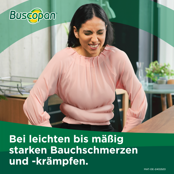 bodyguardapotheke BUSCOPAN Dragees mit Butylscopolamin bei leichten bis mäßig starken Bauchschmerzen und Bauchkrämpfen VIP-Rabatte