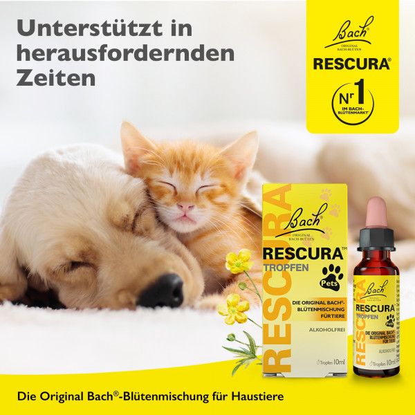 bodyguardapotheke Bach RESCURA® Pets Tropfen 10ml Neueste Stile