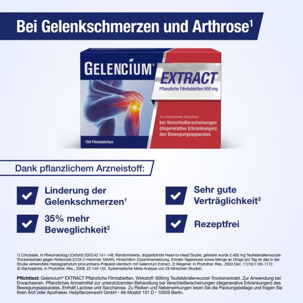 bodyguardapotheke GELENCIUM EXTRACT pflanzliche Filmtabletten Bis zu 50% Rabatt