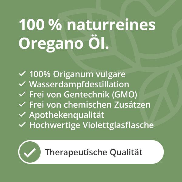 bodyguardapotheke OREGANO ÖL naturrein ätherisch Vierteljährliche Förderung