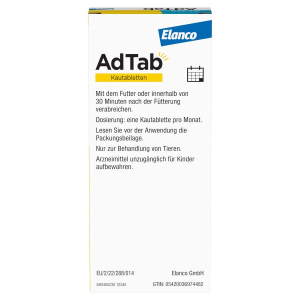 bodyguardapotheke ADTAB 48 mg Kautabletten für Katzen >2-8 kg Fabrikladen