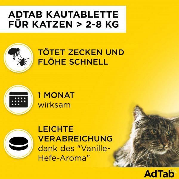 bodyguardapotheke ADTAB 48 mg Kautabletten für Katzen >2-8 kg Fabrikladen