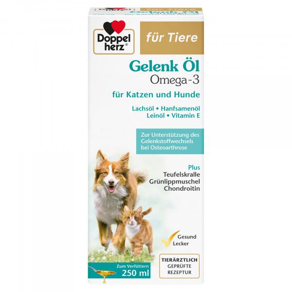 bodyguardapotheke DOPPELHERZ für Tiere Gelenk Öl f.Hunde/Katzen