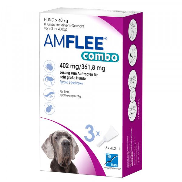 bodyguardapotheke AMFLEE combo 402/361 8mg Lsg.z.Auf.f.Hunde üb.40kg