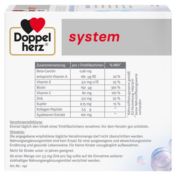 bodyguardapotheke DOPPELHERZ Kollagen Beauty system Trinkfläschchen Hotsell
