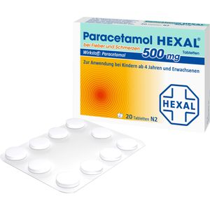 bodyguardapotheke PARACETAMOL 500 mg HEXAL bei Fieber und Schmerzen Tabletten Fabrikverkauf