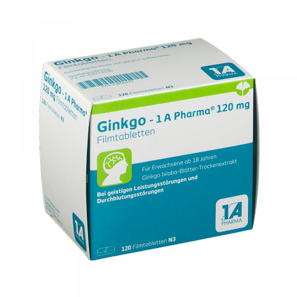 bodyguardapotheke GINKGO BILOBA-1A Pharma 120 mg Filmtabletten