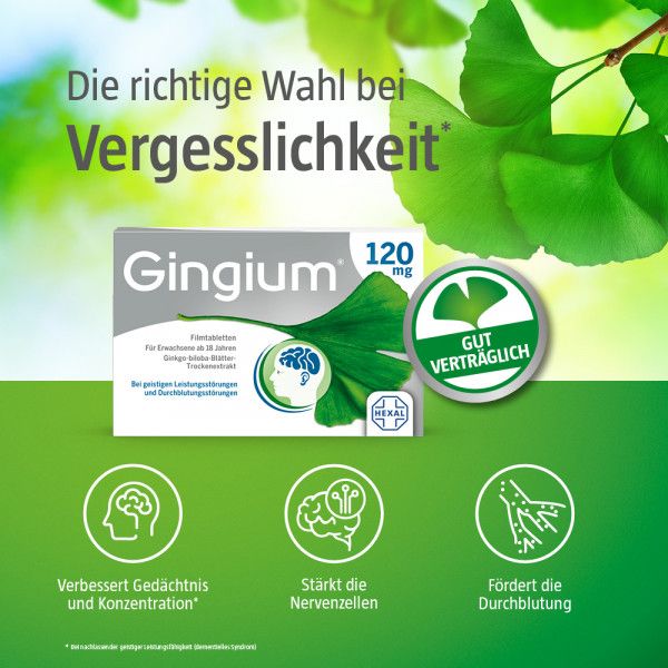 bodyguardapotheke GINGIUM 120 mg Filmtabletten Top Angebot