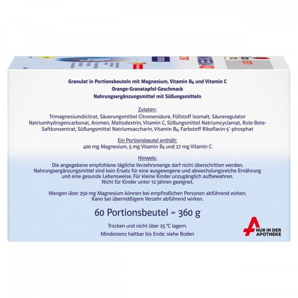 bodyguardapotheke DOPPELHERZ Magnesium 400 Citrat system Granulat Online Outlet