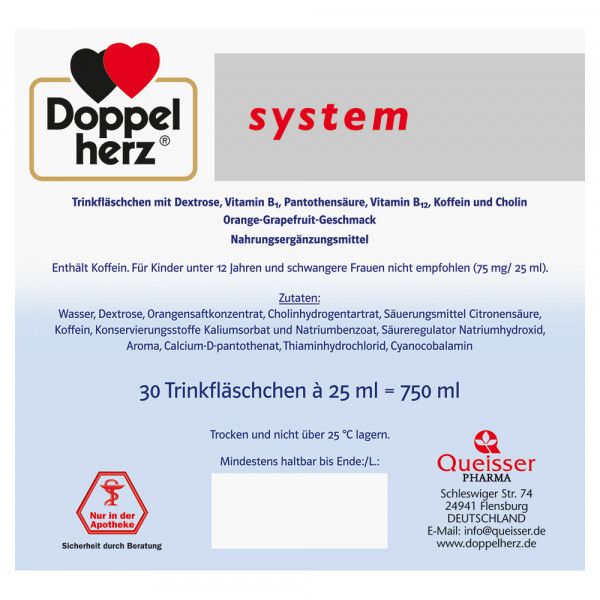 bodyguardapotheke DOPPELHERZ Vitamin B12 Plus system Trinkampullen Blitzangebot