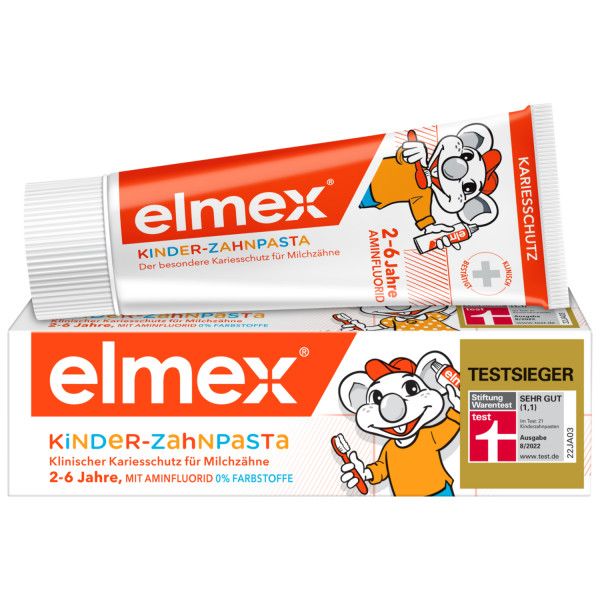bodyguardapotheke elmex Kinder-Zahnpasta zum Schutz der Milchzähne gegen Karies