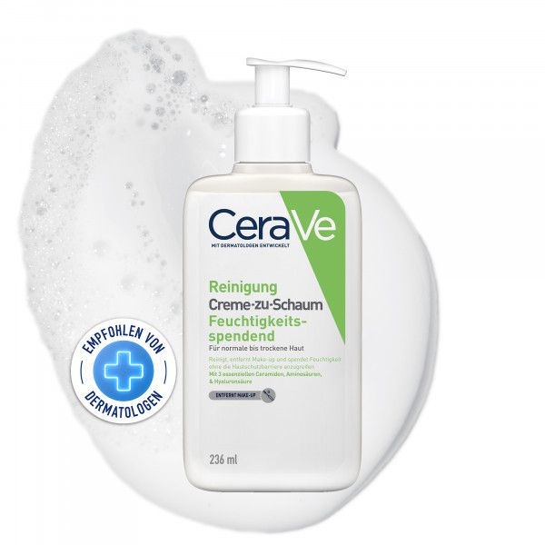 bodyguardapotheke CERAVE Creme-zu-Schaum Reinigung