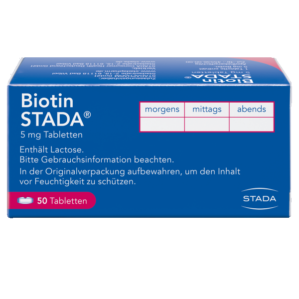 bodyguardapotheke BIOTIN STADA 5 mg Tabletten Rabatt