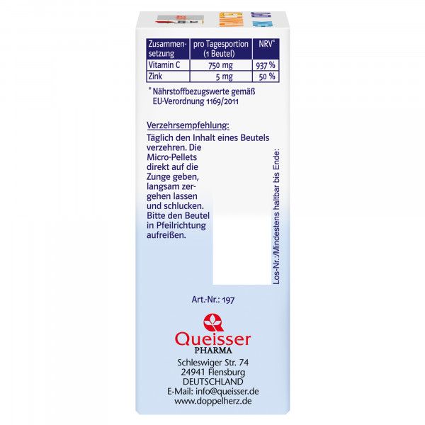 bodyguardapotheke DOPPELHERZ Vitamin C 750 Depot system Pellets Günstig kaufen
