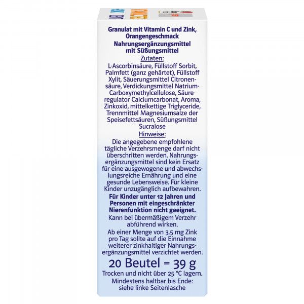 bodyguardapotheke DOPPELHERZ Vitamin C 750 Depot system Pellets Günstig kaufen