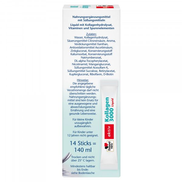 bodyguardapotheke DOPPELHERZ Kollagen 3000 Liquid Sticks Bestseller