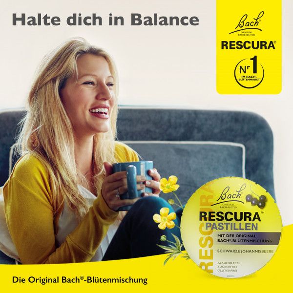 bodyguardapotheke Bach RESCURA® Pastillen Schwarze Johannisbeere 50g Super Sparpreis