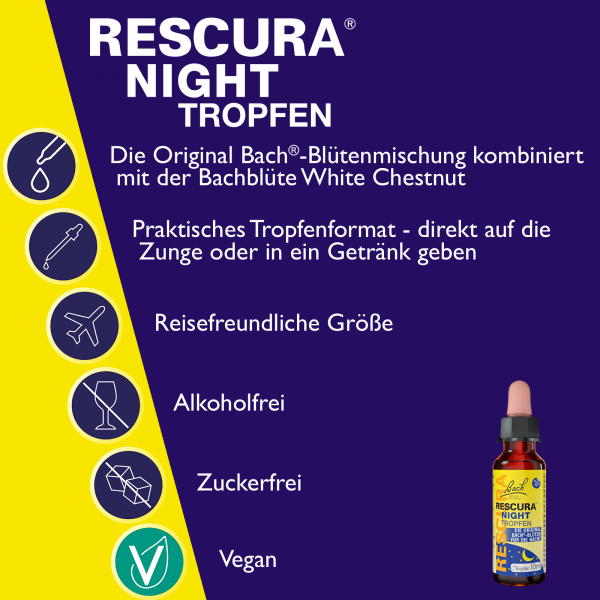 bodyguardapotheke Bach RESCURA® NIGHT Tropfen alkoholfrei 10ml Zeitbegrenzte Promotion