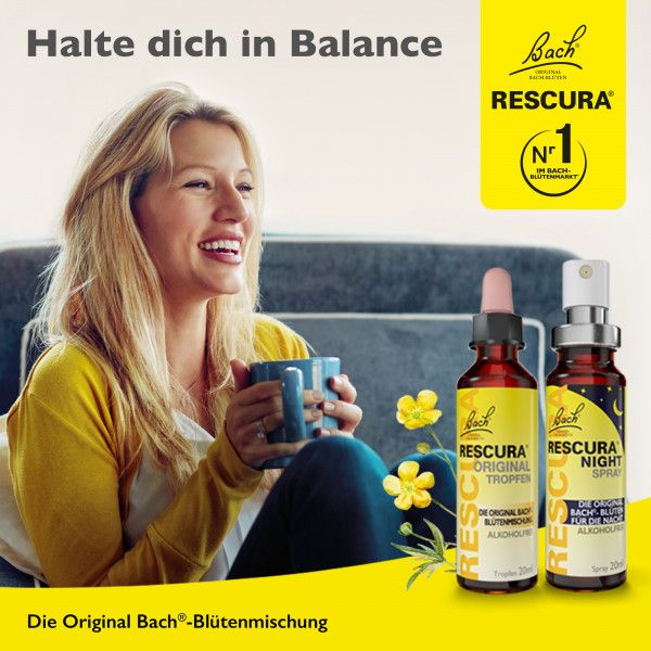 bodyguardapotheke Bach RESCURA® Tropfen alkoholfrei 20ml Bis zu 50% Rabatt