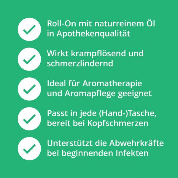 bodyguardapotheke PFEFFERMINZ ÖL Roll-on Bis zu 55% Rabatt