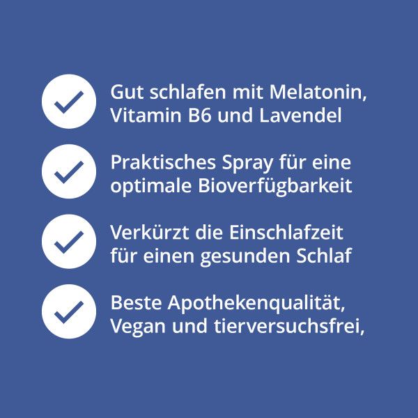 bodyguardapotheke MELATONIN SPRAY Schlaf schön Kostenloser Versand international