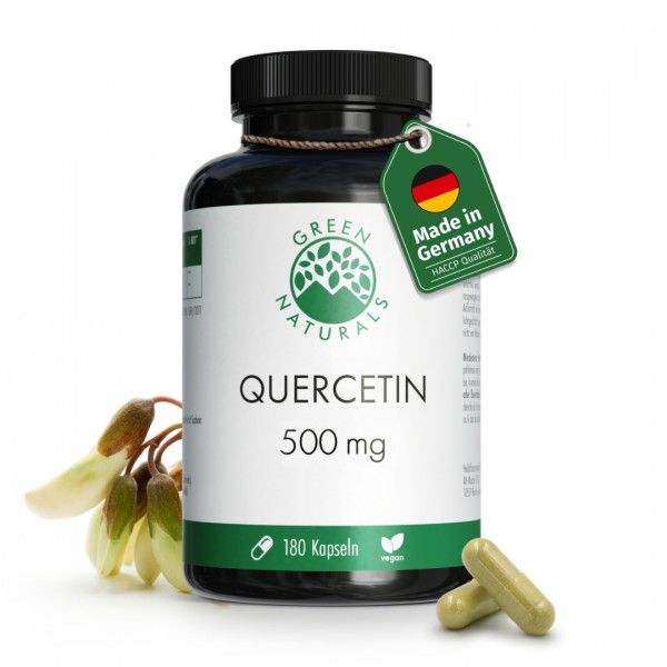 bodyguardapotheke GREEN NATURALS® Quercetin 500 mg hochdosiert vegan Begrenzt auf 3 Tage