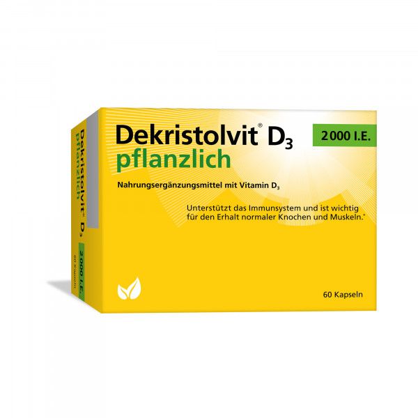 bodyguardapotheke DEKRISTOLVIT D3 2000 I.E. pflanzlich Kapseln