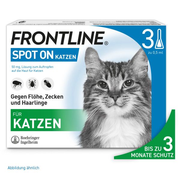 bodyguardapotheke FRONTLINE SPOT-ON gegen Zecken und Flöhe für Katzen