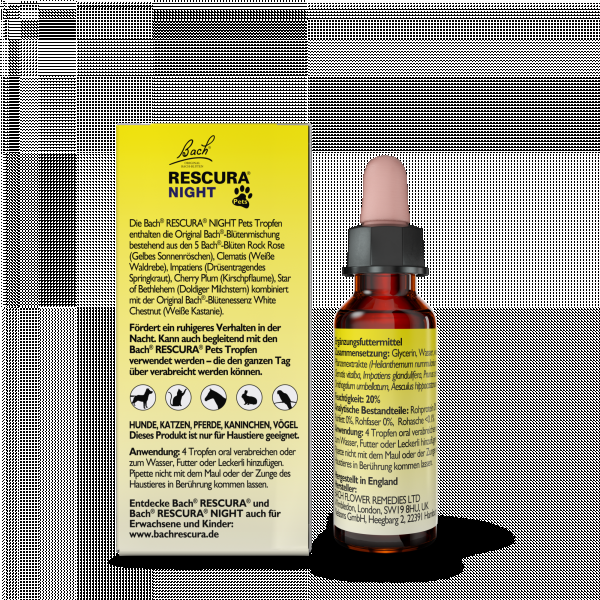 bodyguardapotheke BACHBLÜTEN Original Rescura Night Pets Tro.alk.fr Preisnachlass