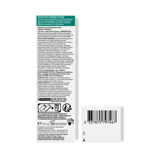 bodyguardapotheke LA ROCHE-POSAY Anthelios Oil Correct Gel LSF 50+ Neueste Mode