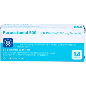 bodyguardapotheke PARACETAMOL 500-1A Pharma Tabletten Letzte 3 Tage