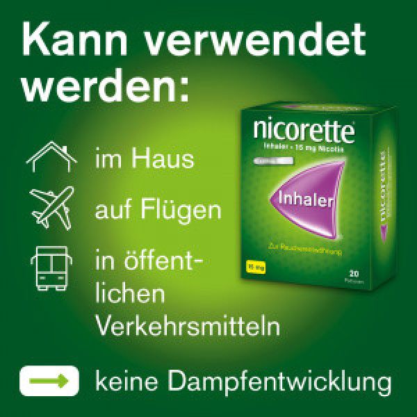 bodyguardapotheke NICORETTE Inhaler 15 mg Letzte 2 Tage