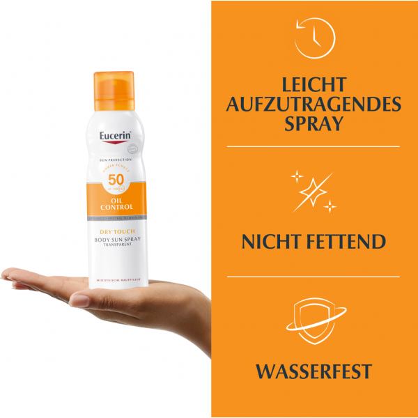 bodyguardapotheke EUCERIN Sun Oil Control Body Transp.Aerosol LSF 50 Verkauf