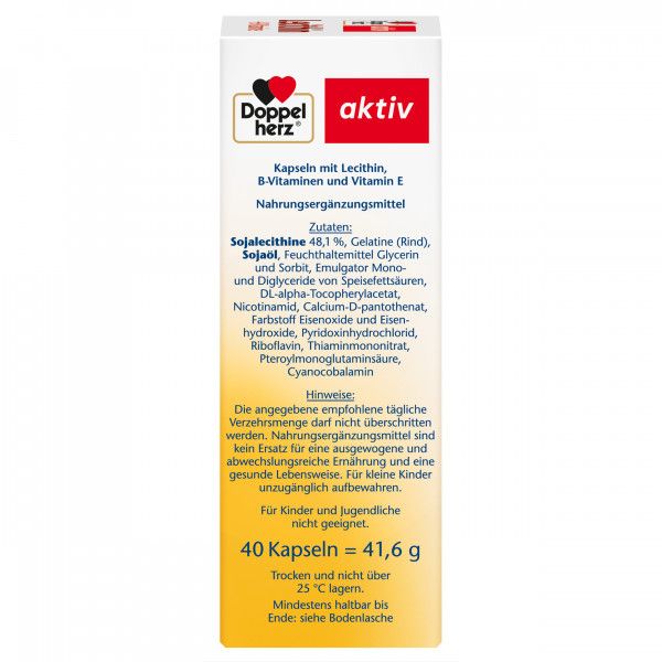 bodyguardapotheke DOPPELHERZ Lecithin+B-Vitamine Kapseln Hotsell