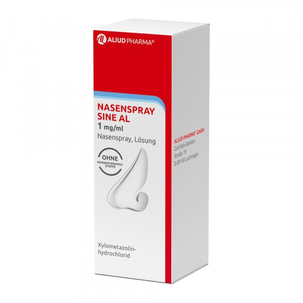 bodyguardapotheke Nasenspray sine AL 1 mg / ml bei Schnupfen Kostenloser Versand