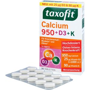 bodyguardapotheke TAXOFIT Calcium 950+D3+K Tabletten Fabrikpreis