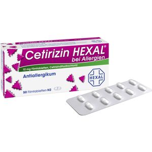bodyguardapotheke CETIRIZIN HEXAL Filmtabletten bei Allergien Online Shopping