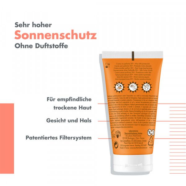 bodyguardapotheke AVENE Sonnencreme SPF 50+ ohne Duft Saisonschlussverkauf