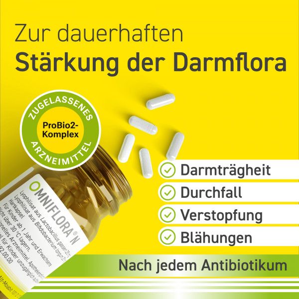 bodyguardapotheke Omniflora® N – Probiotika Kapseln für die Darmflora Vatertagsangebot