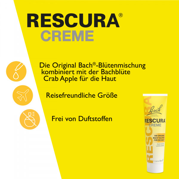 bodyguardapotheke Bach RESCURA® Creme 30ml Kauf eins, bekomm eins gratis