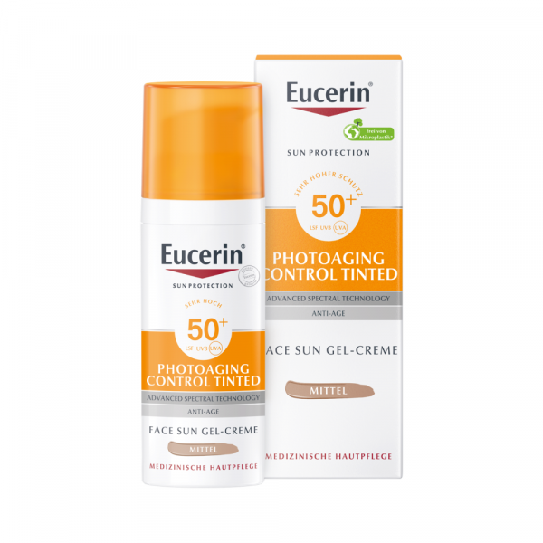 bodyguardapotheke EUCERIN Sun CC Creme getönt mittel LSF 50+ Letzte 3 Tage