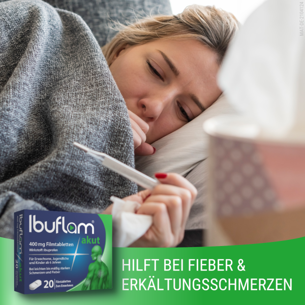 bodyguardapotheke IBUFLAM akut 400 mg Filmtabletten Letzte 2 Tage