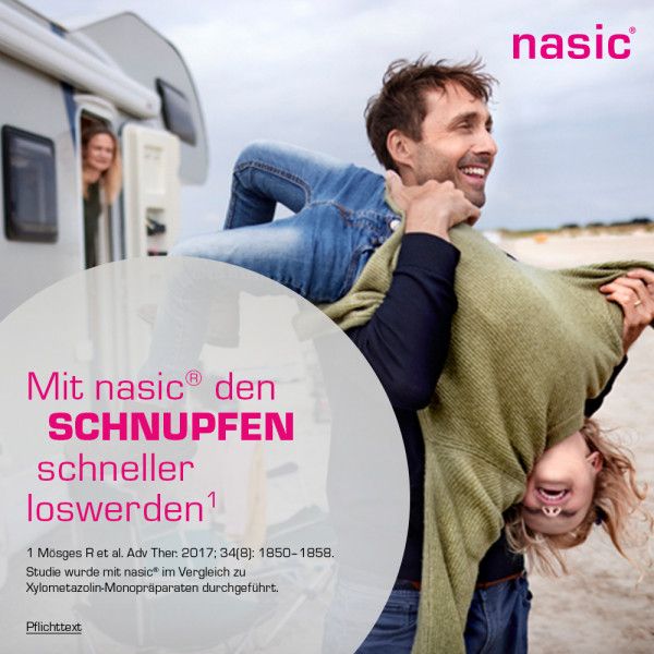 bodyguardapotheke NASIC Nasenspray abschwellendes Schnupfenspray mit Xylometazolin & Dexpanthenol Kostenloser Versand international