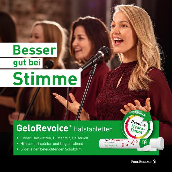 bodyguardapotheke GeloRevoice Halstabletten Kirsch-Menthol bei Heiserkeit & Stimmverlust Speichern exportieren